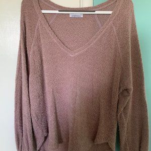 Urban Outfitters Lilith Cozy V-Neck Top (Size M)